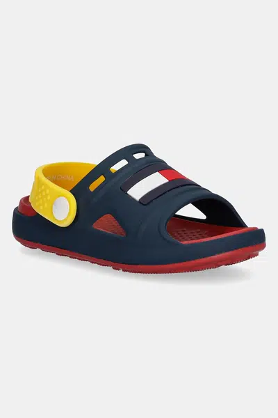 Dětské pantofle Tommy Hilfiger tmavomodrá barva, T3X2-33905