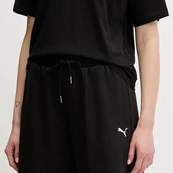 Kraťasy Puma dámské, černá barva, high waist, 629775