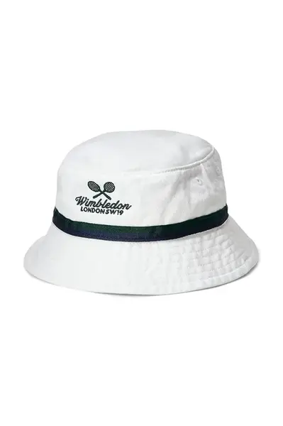 Dětský bavlněný klobouk Polo Ralph Lauren Wimbledon Collection