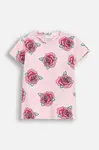 Dětské tričko Coccodrillo růžová barva, EVERYDAY GIRL