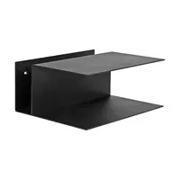 Závěsná police ferm LIVING Lager Bedside Table černá barva