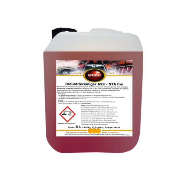 Autosol Industrial Cleaner A99 průmyslový čistič, kanystr 5 litrů
