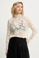 Halenka A.L.C. Indy dámská, béžová barva, vzorovaná, 5TOPS01793