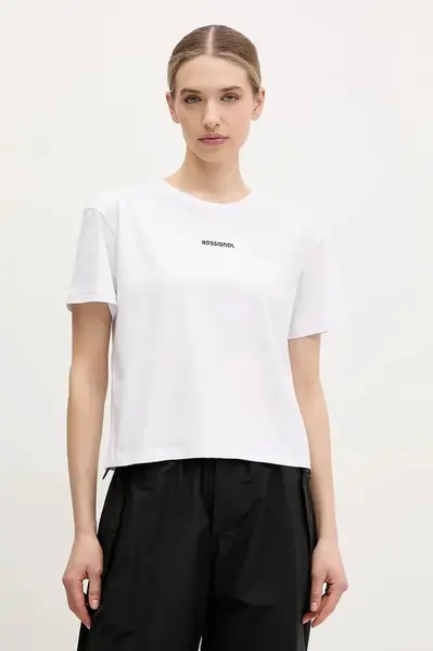 Bavlněné tričko Rossignol Presset bílá barva, RLNWY14