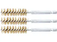 BGS Technic BGS 3078-14-M Mosazné kartáče pr. 14 mm, upínání 1/4", 3 ks (Sada BGS 3078)