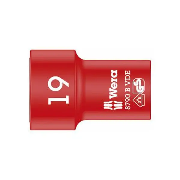 Wera 004963 Nástrčná hlavice 3/8" 6hran 19 mm typ 8790 B Zyklop VDE