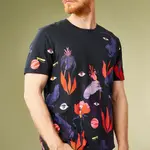 Bavlněné tričko Medicine pánské, tmavomodrá barva