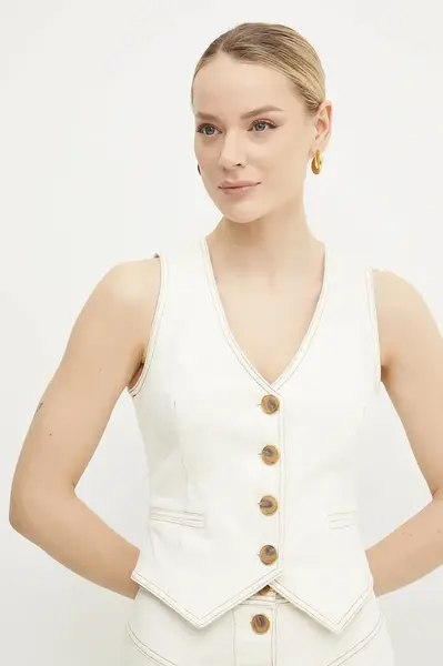 Vesta Marciano Guess NAOMI béžová barva, jednořadá, 5GGN09 7297A