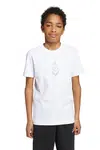 Dětské bavlněné tričko adidas Performance bílá barva, s potiskem, JM8942