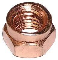 Dresselhaus Matice na výfuky Thermag M10x1,25, šestihranné DIN 14441, pro klíč 14 mm, měděné, 100 ks Velikost: M10