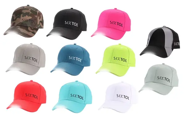 Kšiltovky s LED světlem 25 lm, nabíjeci USB, univerzální velikost - SIXTOL B-CAP Barva: zelená