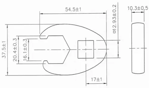 Klíče ploché otevřené 1/2", různé rozměry - BGS technic Velikost: 21 mm
