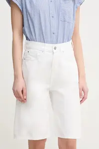 Džínové šortky Pepe Jeans BERMUDA SHORT UHW WHT
