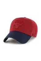 Bavlněná baseballová čepice 47 brand NBA Chicago Bulls '47 x Tommy Hilfiger červená barva, s aplikací, KCO-THCCU173GWL-TJ