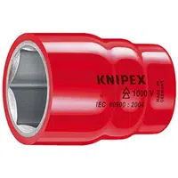 Hlavice nástrčná, 1/2", šestihran, izolovaná, 1000V, 12 mm - KNIPEX 98 47 12 Velikost: 17 mm