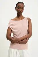 Halenka Answear.LAB dámská, růžová barva, hladká