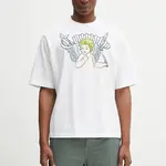 Bavlněné tričko Marcelo Burlon County Angel Boxy T-Shirt White Multicol
