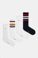 Ponožky Tommy Hilfiger 4-pack pánské, tmavomodrá barva, 701235883