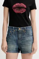 Džínové šortky Miss Sixty dámské, modrá barva, high waist, 6S2JJ3320T