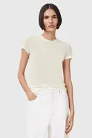 Tričko AllSaints JUNE dámské, béžová barva, W182JC