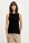 Top Abercrombie & Fitch černá barva, KI150-5209