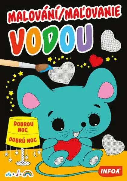 Malování / Maľovanie vodou - Dobrou noc / Dobrú noc