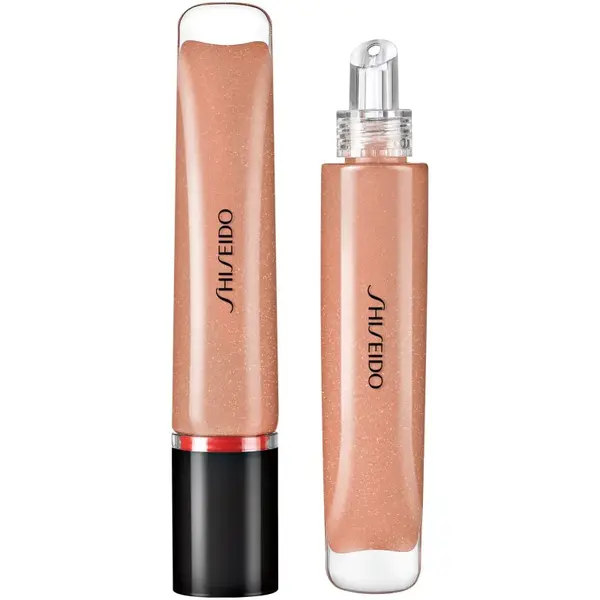 Shiseido Shimmer GelGloss třpytivý lesk na rty s hydratačním účinkem odstín 03 Kurumi Beige 9 ml