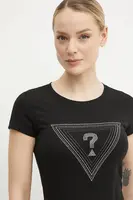 Tričko Guess černá barva, W5GI43 KA0Q1