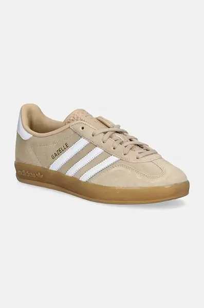 Semišové tenisky adidas Originals Gazelle Indoor béžová barva, IH5482