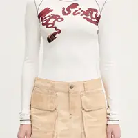 Sukně Diesel DE-TON SKIRT béžová barva, mini, A15784.09L26