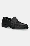 Kožené mokasíny Giuseppe Zanotti Sorrento pánské, černá barva, IU40001.011