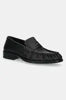 Kožené mokasíny Giuseppe Zanotti Sorrento pánské, černá barva, IU40001.011