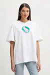 Bavlněné tričko Fiorucci Big Lollipop Print Boxy T-Shirt bílá barva, U02SPTSH103CJ01WH04