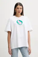 Bavlněné tričko Fiorucci Big Lollipop Print Boxy T-Shirt bílá barva, U02SPTSH103CJ01WH04