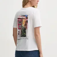 Bavlněné tričko Pepe Jeans REI bílá barva, PL506038