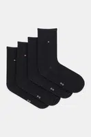 Ponožky Tommy Hilfiger 4-pack dámské, černá barva, 701219560