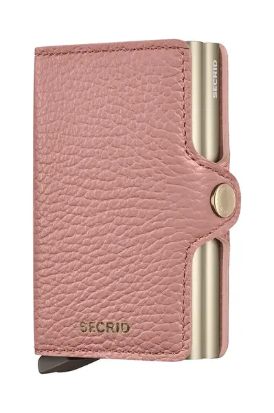 Kožená peněženka Secrid růžová barva, TPe-Rose