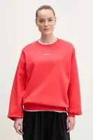 Bavlněná mikina Peak Performance dámská, červená barva, hladká, G80274