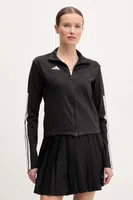 Mikina adidas Tiro dámská, černá barva, s potiskem, JG4104
