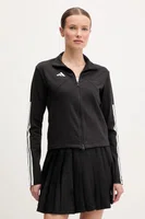 Mikina adidas Tiro dámská, černá barva, s potiskem, JG4104