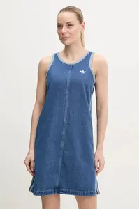 Džínové šaty adidas Originals DENIM 3S DRESS