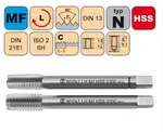 NÁSTROJE CZ Závitník sadový M18x1,5 I+III SADA LH ISO2 HSS DIN 2181 LEVÝ