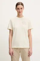 Tričko Fjallraven Hemp Blend Out Here dámské, béžová barva, F14600215