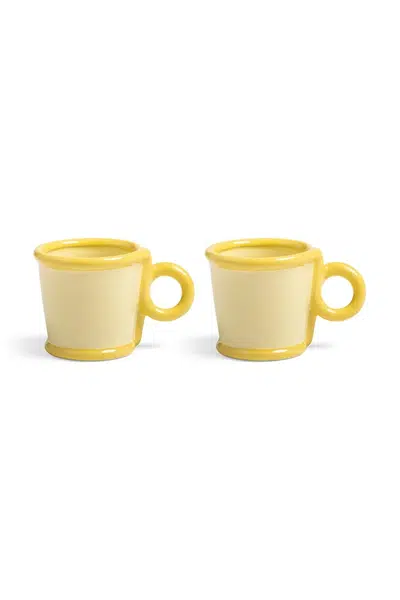 Sada hrnků &k amsterdam 100 ml 2-pack žlutá barva