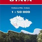 Vodácká mapa - Otava/Čeňkova pila - Zvíkov/1:50 tis.