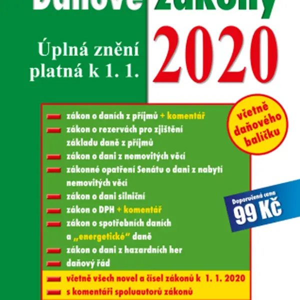 Daňové zákony 2020 - Hana Marková - e-kniha