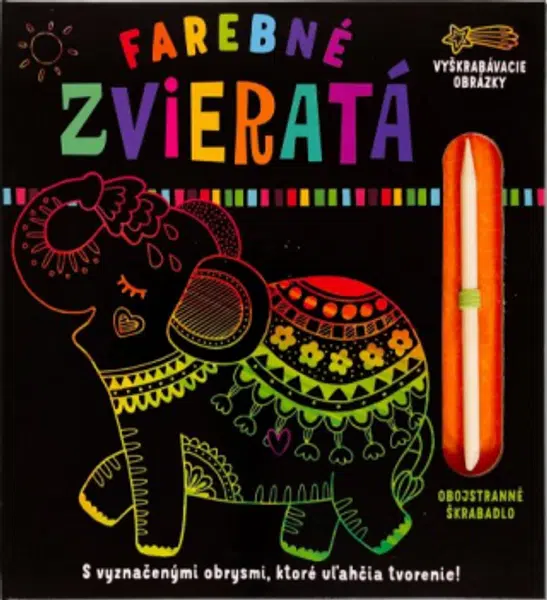 Farebné zvieratá Vyškrabovacie obrázky