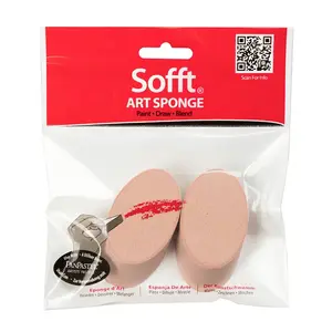 PanPastel Sofft 2-Angle Slice Round Set - houbičky pro nanášení pastelu, 2 kusy