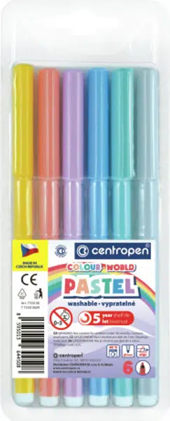 popisovače 7550 pastel 6 ks