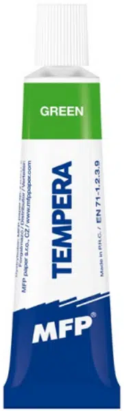 Temperové barvy 12ml zelená